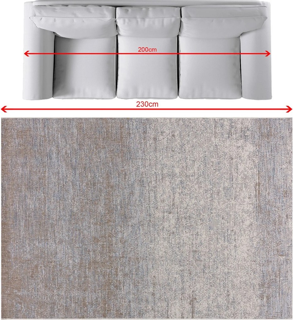 Dywan Breeze beige/raw blue 160x230cm