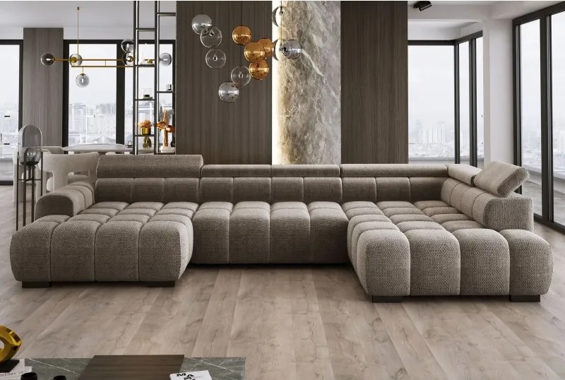 Narożnik BULL XL Prawostronny z elektryczną funkcją regulacji tkanina Eden 07 WERSAL