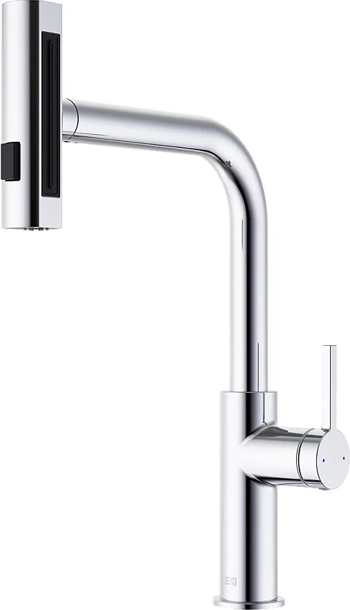 Esserain bateria zlewozmywakowa z wyciąganą wylewką chromowana - Essebagno