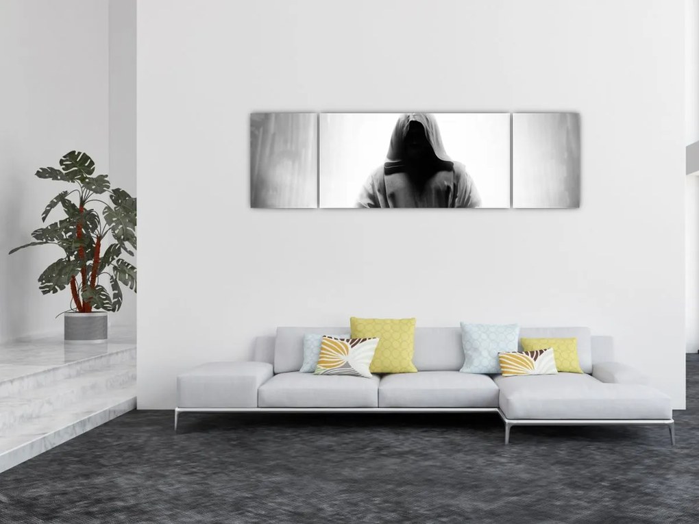 Obraz - Mnich w klasztorze (170x50 cm)