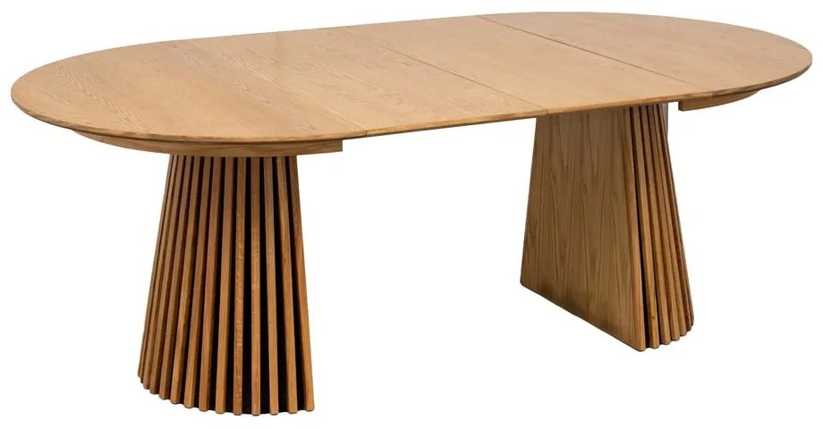Okrągły rozkładany stół z blatem w dekorze dębu ø 120 cm Osaka – House Nordic