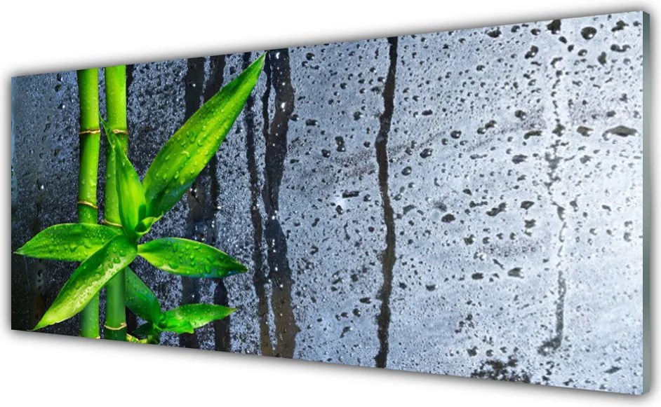 Panel Szklany do Kuchni Świeżość Zielonego Bambusa