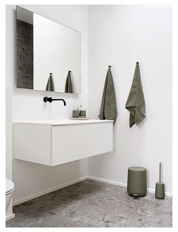 Zielona porcelanowa szczotka do WC Nova – Zone