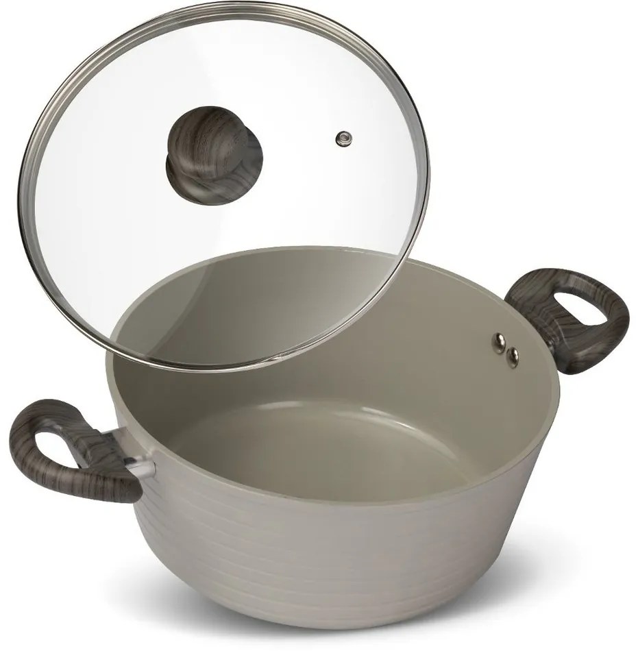 Lamart LT1268 rondel z pokrywką Stripe, średnica24 cm