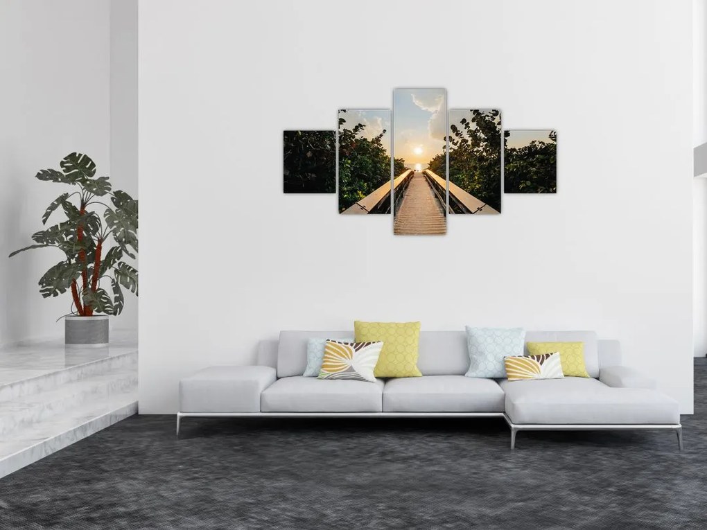 Obraz - droga do słońca (125x70 cm)