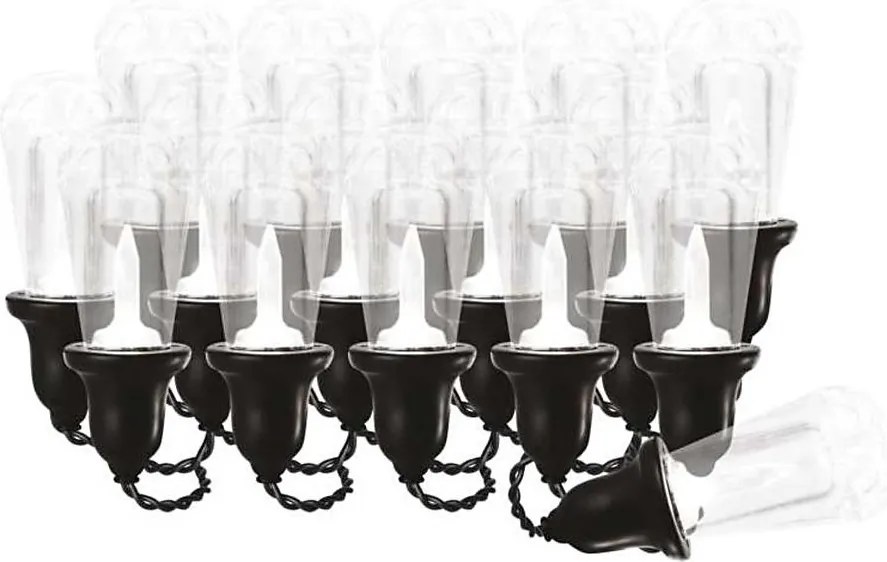 Zewnętrzny łańcuch dekoracyjny 16 diod LED 8,6 m IP44 zimna biel