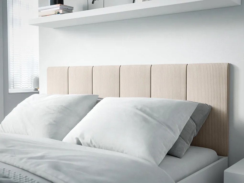 Tapicerowany panel ścienny FRAME LINCOLN 30x60 cm Kolor: Jasnoszary