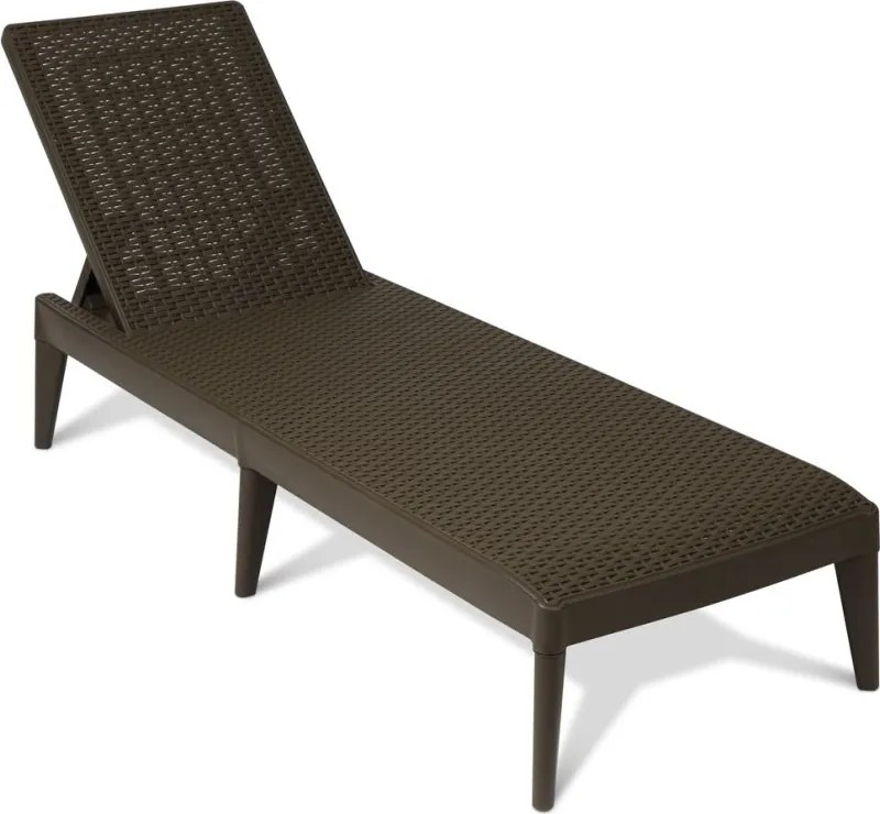 NUMANA, Leżak ogrodowy plastikowy  brązowy