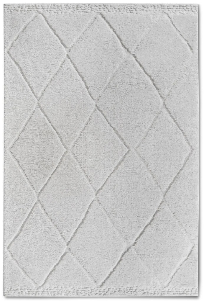 Dywan nowoczesny Gallery 3D Romby kremowy 160 cm x 235 cm