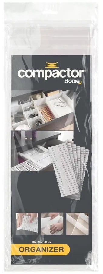 Plastikowe przegrody do szuflad zestaw 6 szt. – Compactor