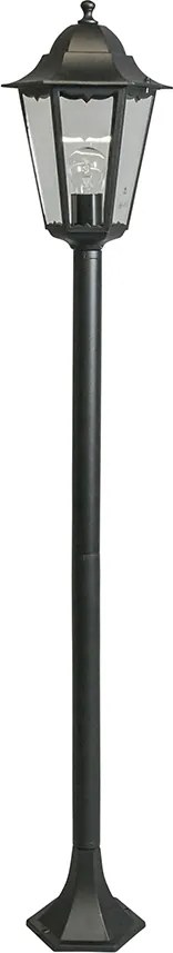 Klasyczna lampa stojąca czarna na zewnątrz IP44 125 cm - New Orleans