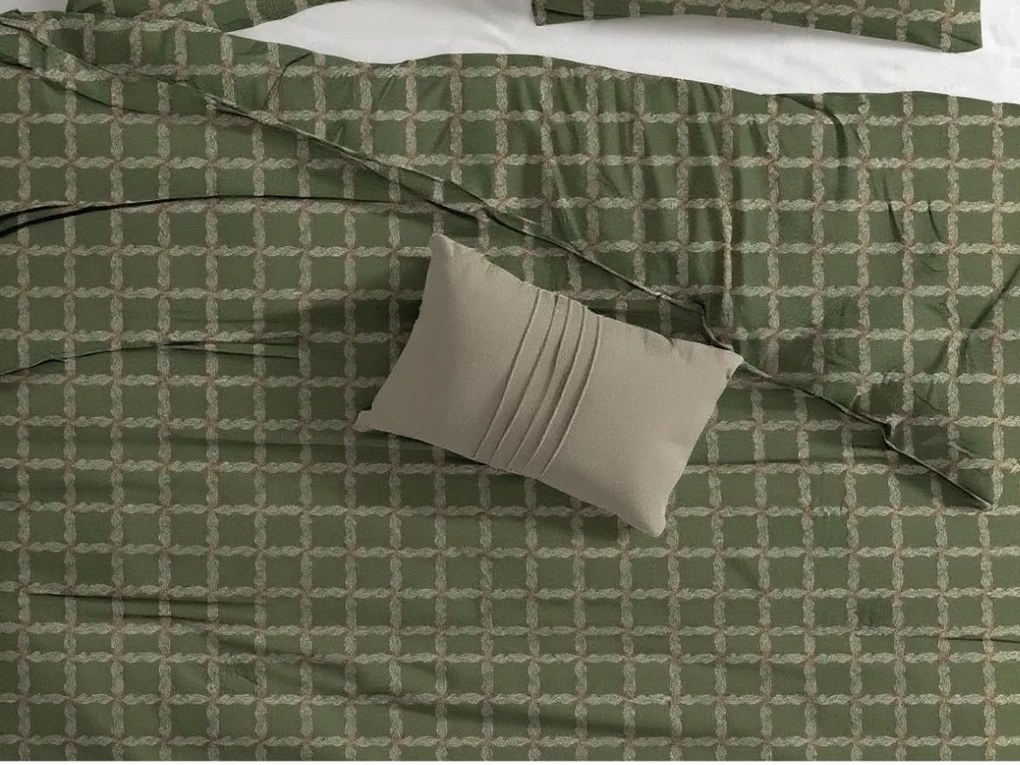 PrzytulneMieszkanie.pl PrzytulneMieszkanie.pl Pościel z bawełny renforcé BLOMORA zielona Rozmiar pościeli: 70 x 90 cm | 140 x 220 cm