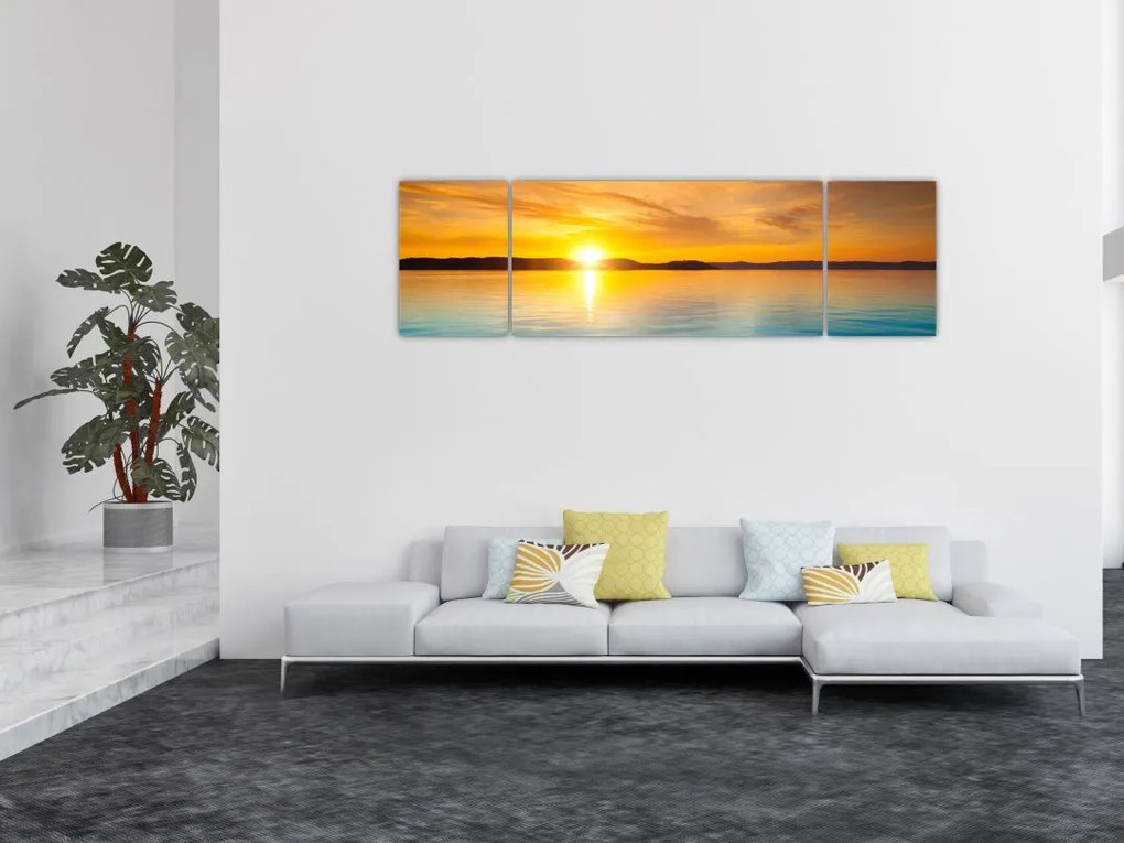 Obraz wschodu słońca (170x50 cm)