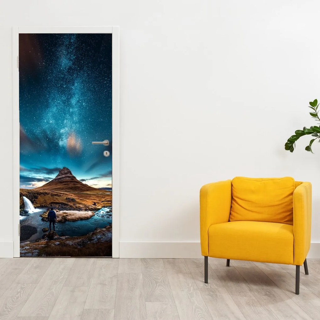 Fototapeta na drzwi - Niebieska Droga Mleczna (95x205cm)