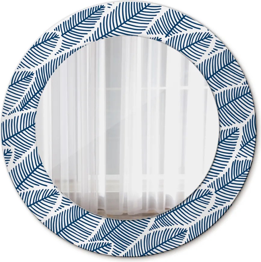 Lustro dekoracyjne okrągłe Liście