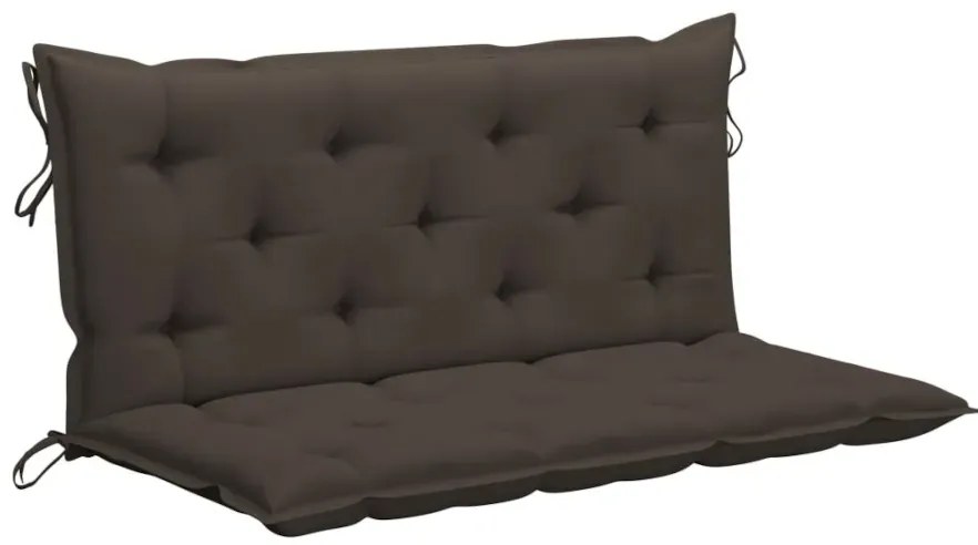 Huśtawka ogrodowa z ciemnoszarą poduszką -Zavo