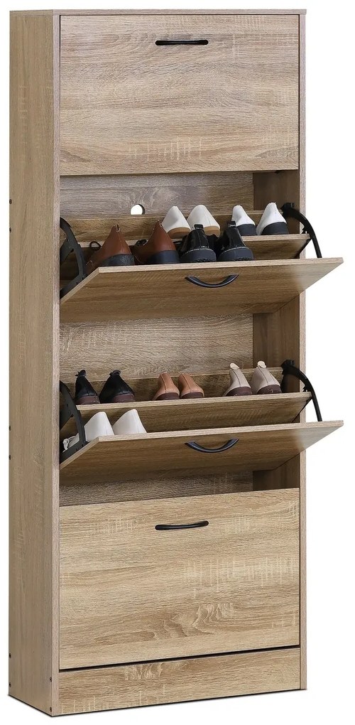 Szafka na buty z przegródkami G1018 OAK, dąb