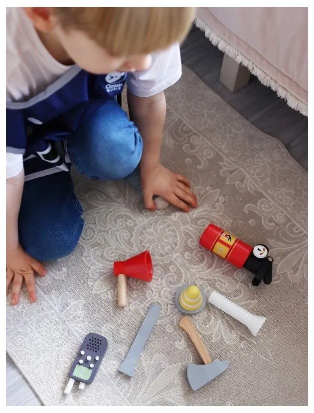 Classic world little firefighter set costume tools 8 pcs.