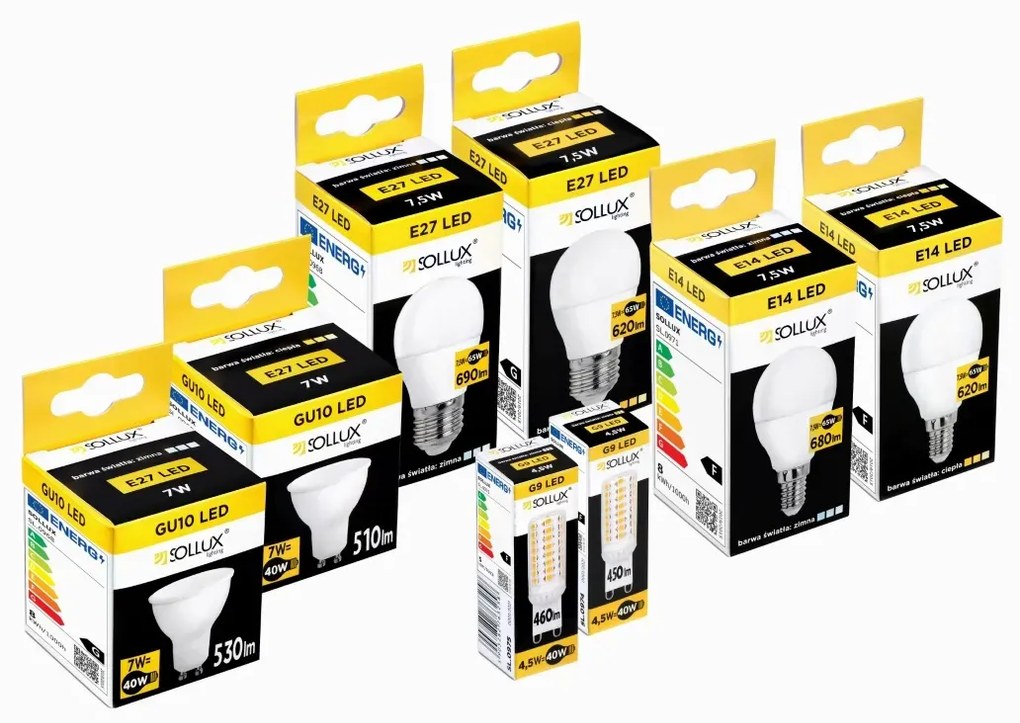 Żarówka LED G9 3000K 3W 316lm SOLLUX LIGHTING