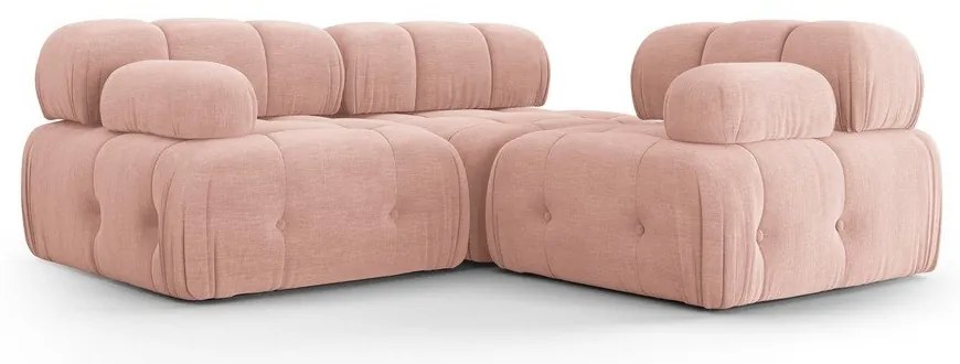 Jasnoróżowa sofa 288 cm Ferento – Cosmopolitan Design