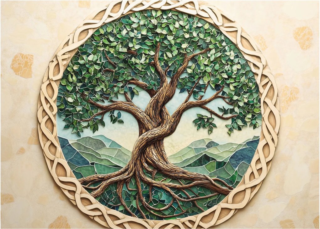 Obraz – Splecione drzewo życia (70x50 cm)