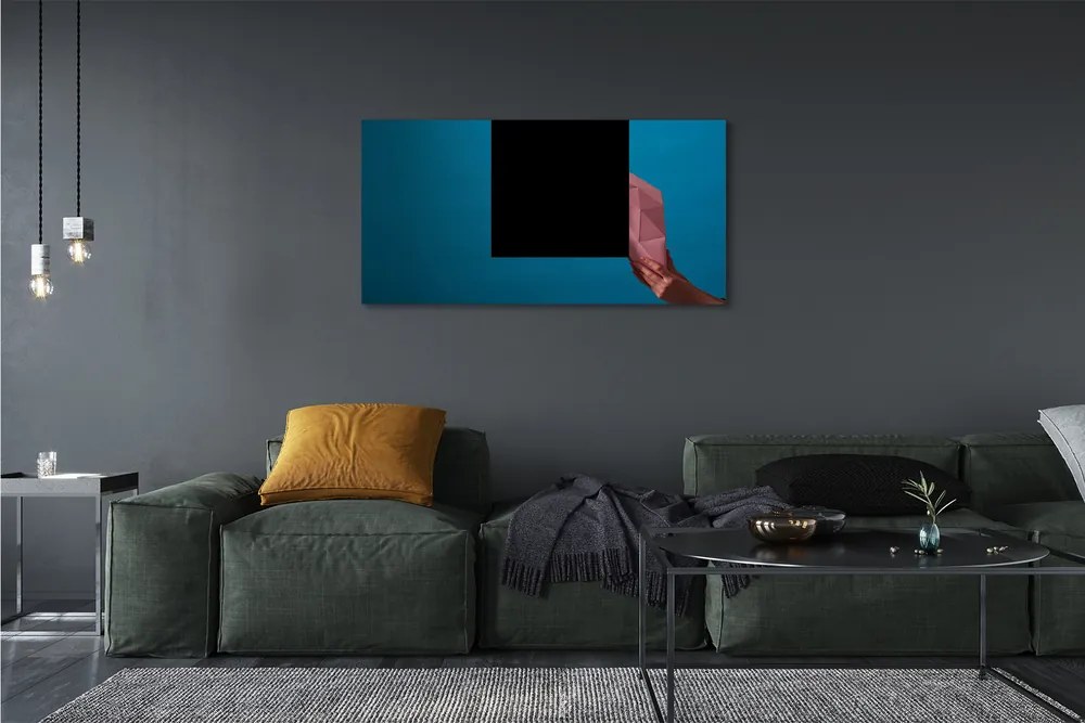 Zdjęcie na płótnie Różowy Jednorożec Origami