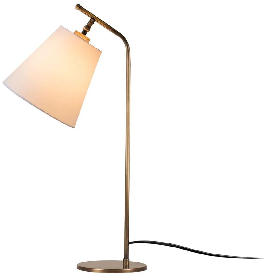 Lampa stołowa w biało-brązowym kolorze (wysokość 67 cm) Salihini – Opviq lights