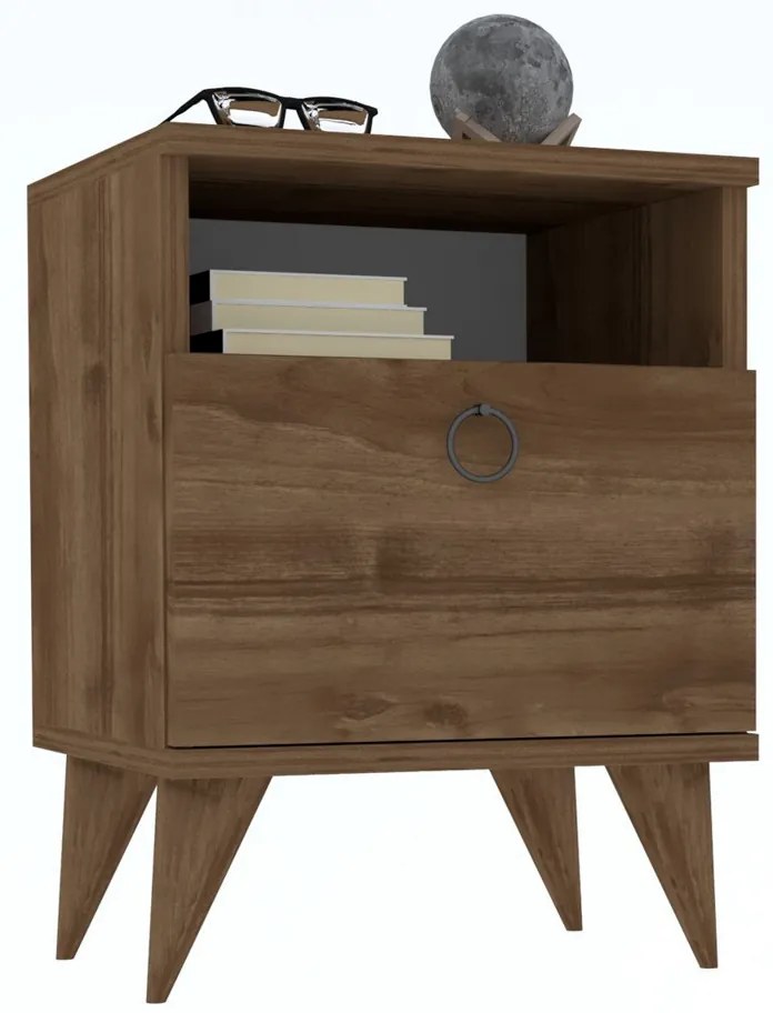 Stolik nocny Barlo Walnut