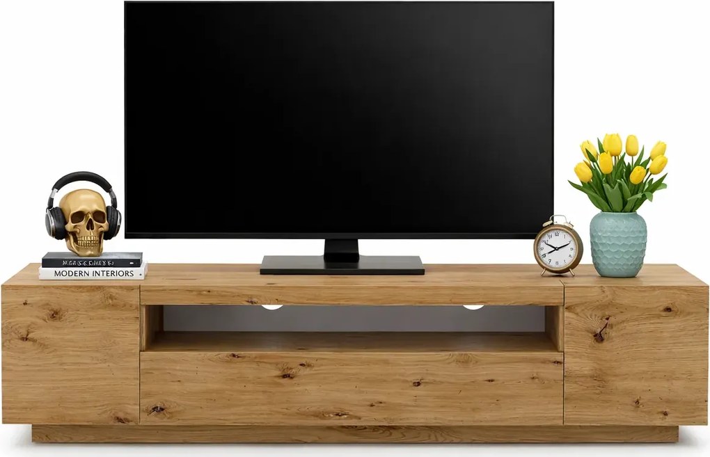 Szafka Pod Tv Stojąca Lub Ścienna Dąb Artisan F3-E75