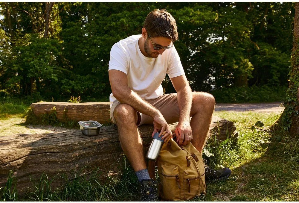 Kubek termiczny ze stali nierdzewnej w kolorze srebra 340 ml – Black + Blum