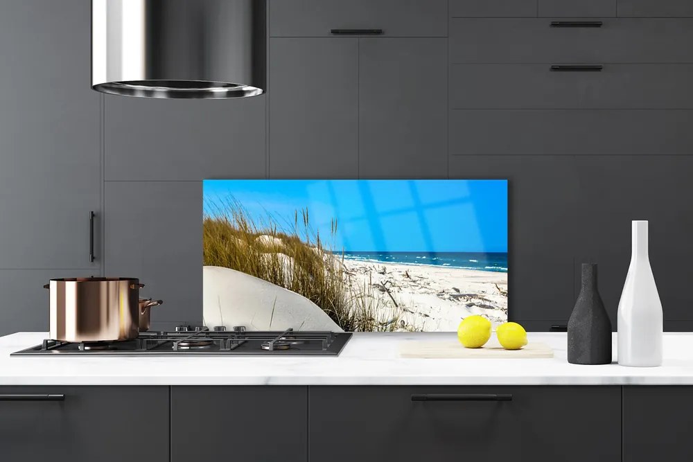 Panel Szklany do Kuchni Puste Wybrzeże Z Widokiem Na Morze