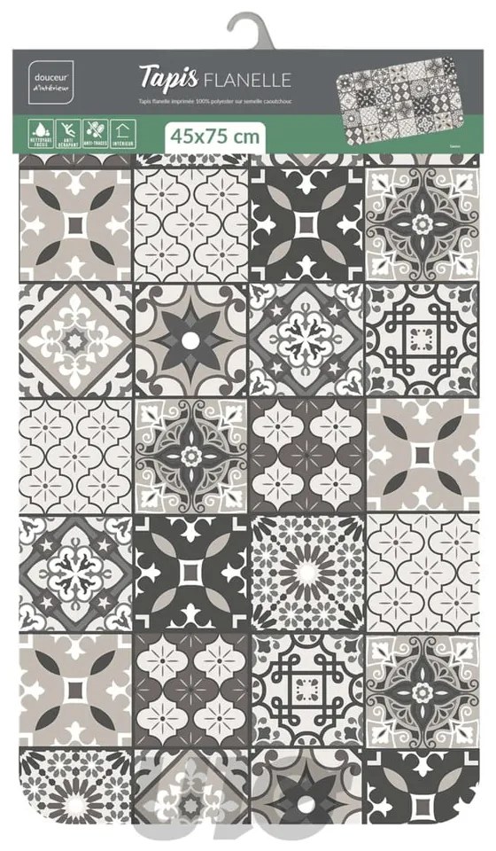 Szary dywan 45x75 cm Gaston – douceur d'intérieur
