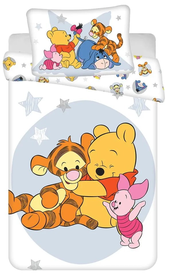 Bawełniana pościel dziecięca do łóżeczka 100x135 cm Winnie the Pooh "Stars" – Jerry Fabrics