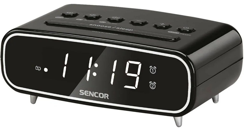 Sencor SRC 2600 B radiobudzik, czarny