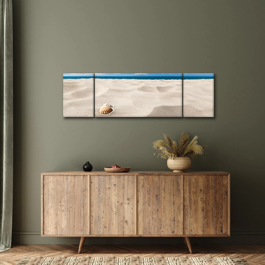 Obraz - Muszle na plaży (170x50 cm)