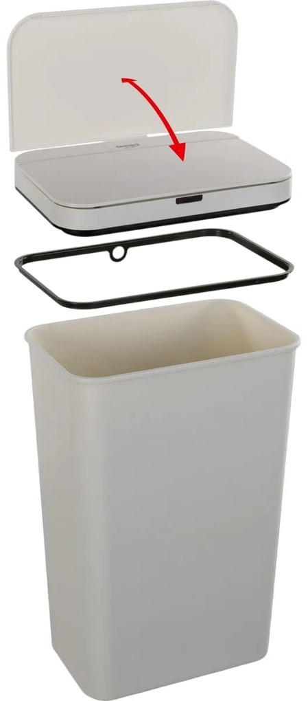 Lamart LT8109 Kosz bezdotykowy Sensor 50 l,kremowy