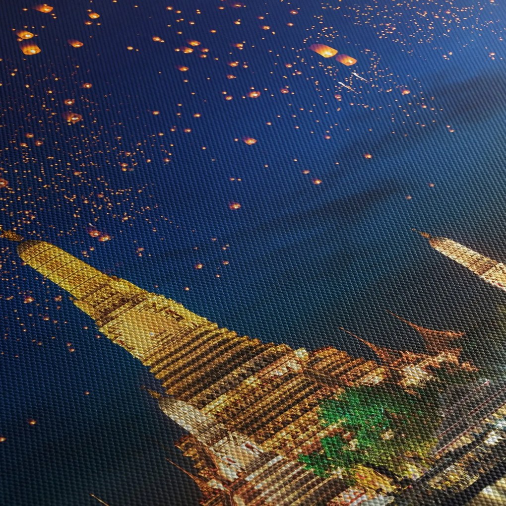 Obraz - Lampiony szczęścia, Bangkok (170x50 cm)