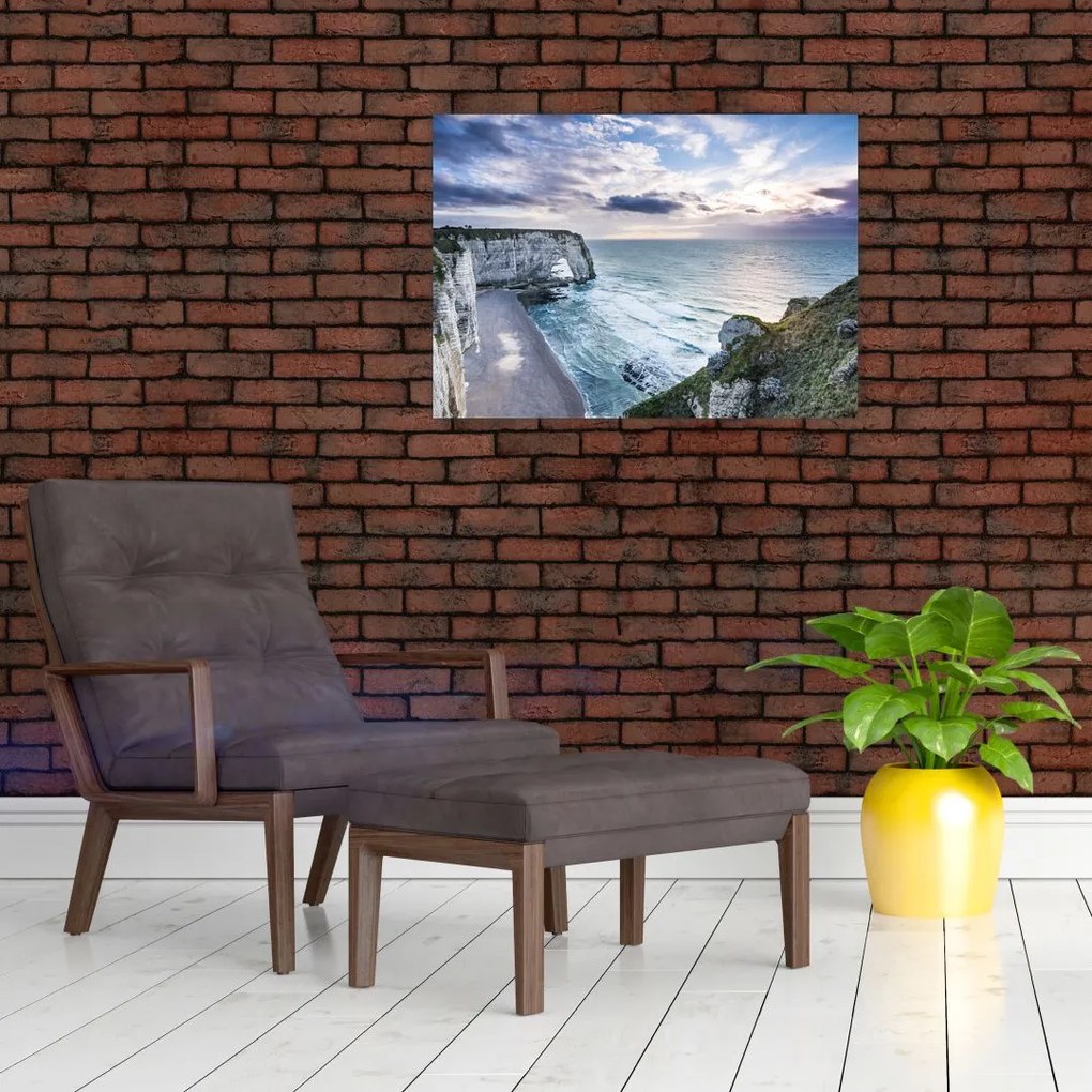 Obraz na szkle - klify (70x50 cm)