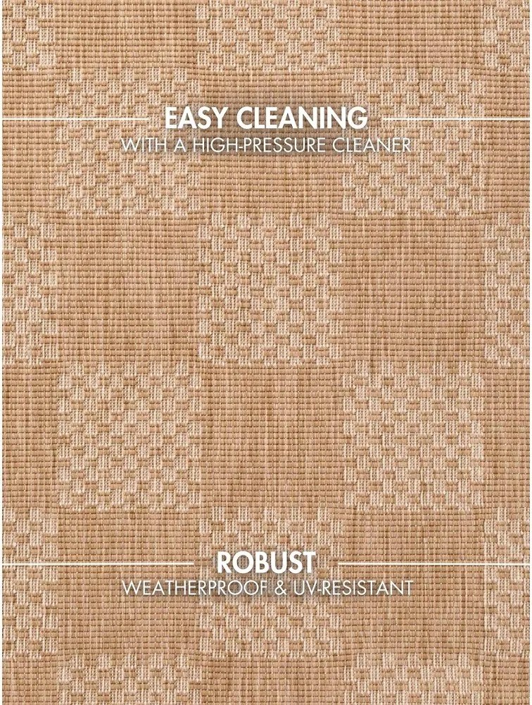 Kremowo-naturalny dywan odpowiedni na zewnątrz 120x170 cm Haringey Dorothy – Ted Baker