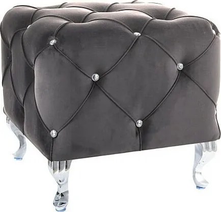 Pufa HESTIA K VELVET szara