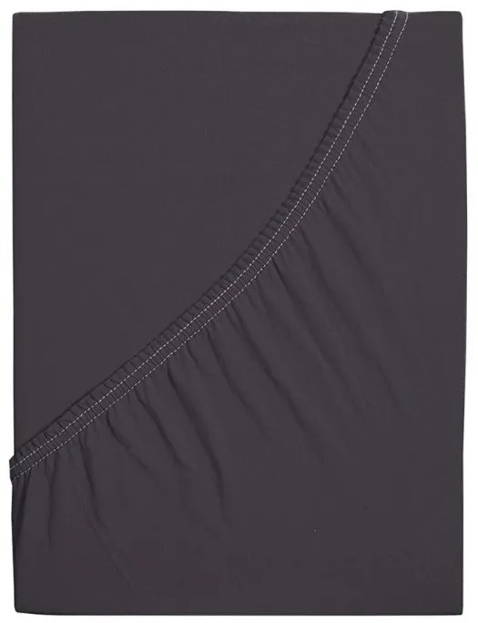 PrzytulneMieszkanie.pl Prześcieradło jersey do łóżeczka dziecięcego EXCLUSIVE 70x140 cm antracytowe