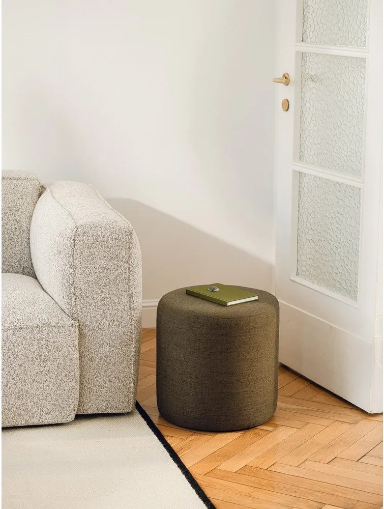 Puf w kolorze khaki Folk – noo.ma