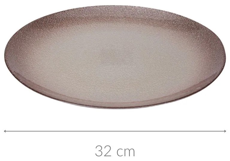Szklany talerz płaski BERYT, Ø 32 cm