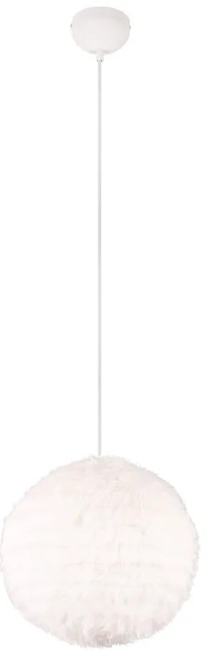 Kremowa lampa wisząca ø 35 cm Furry – Trio