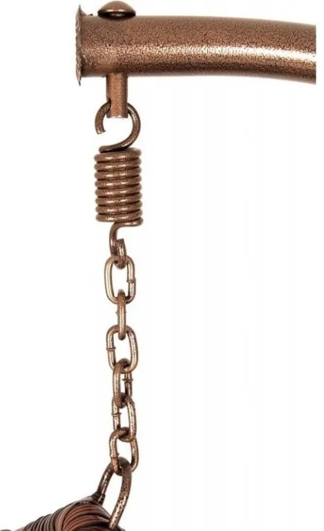 Brązowe wiszące krzesło KOKON