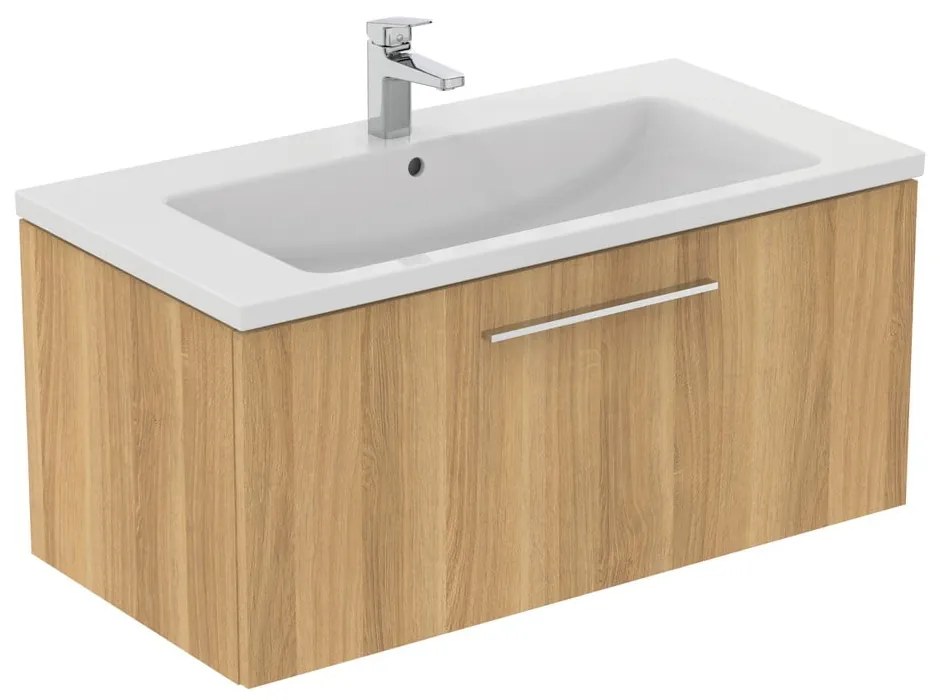 Wisząca szafka pod umywalkę w dekorze dębu 100x44 cm i.Life B – Ideal Standard