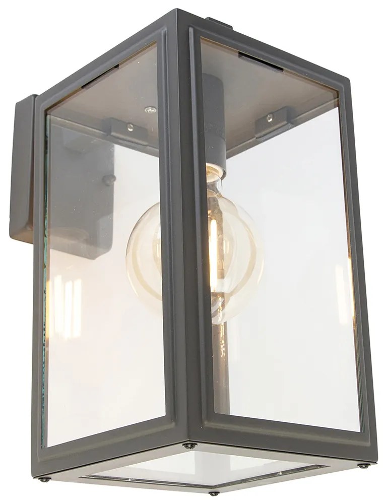 Zewnetrzna Inteligentna lampa ścienna zewnętrzna szara w komplecie z Wi-Fi G95 - Sutton down Rustykalny / Vintage Oswietlenie zewnetrzne