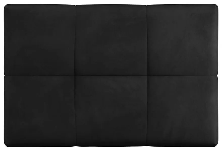 Czarny moduł aksamitnej sofy Rome Velvet – Cosmopolitan Design