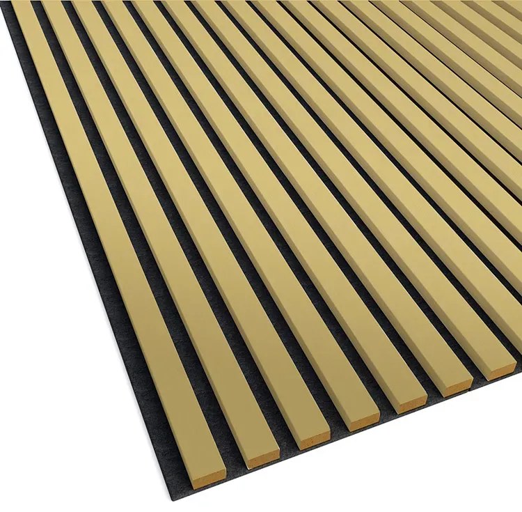 Akustyczne panele lamelowe 2 szt. złoty połysk A6-G10