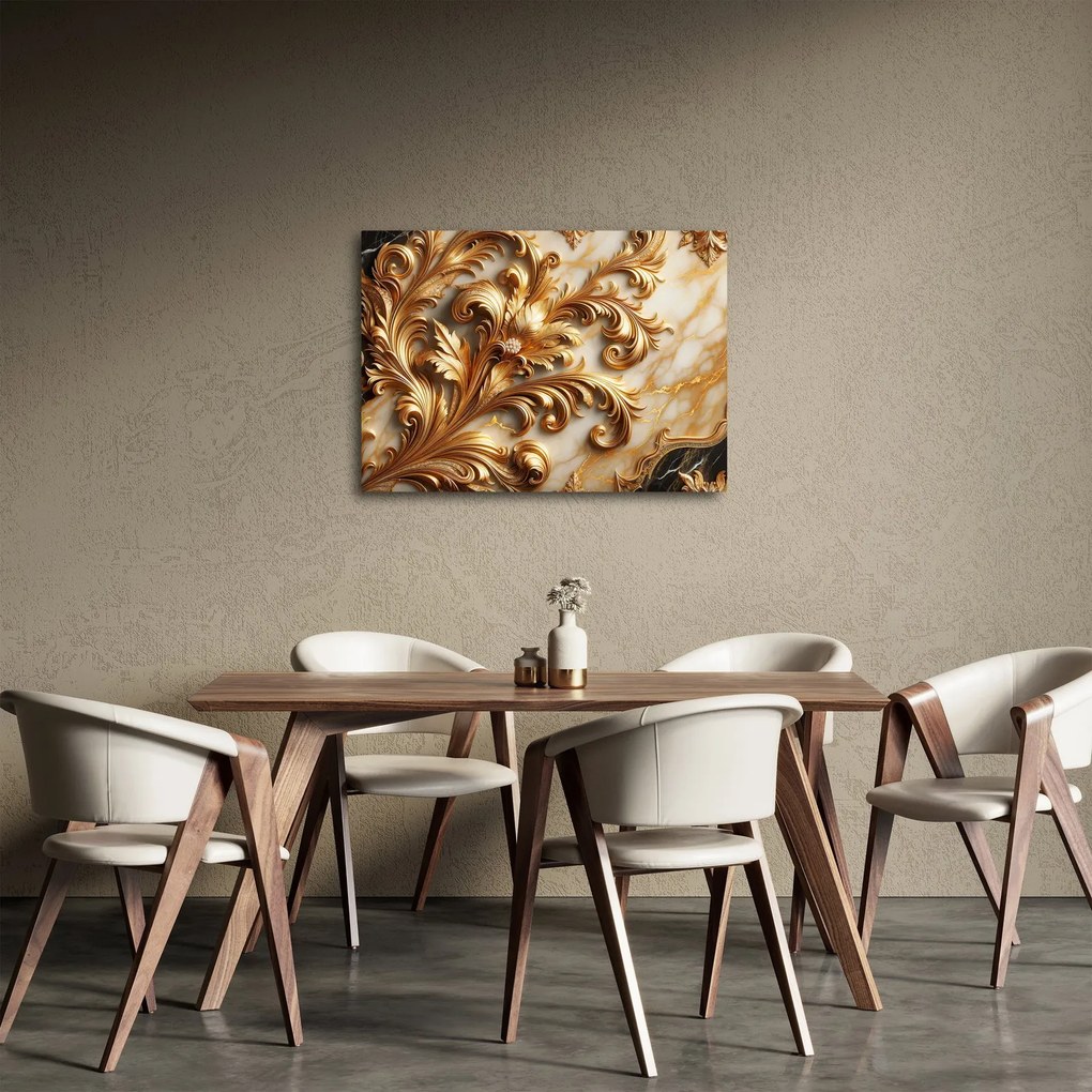 Obraz - Marmur ze złotem (70x50 cm)